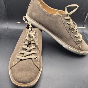 J.L. Powrll Brown Lace Up Casual Sneakers